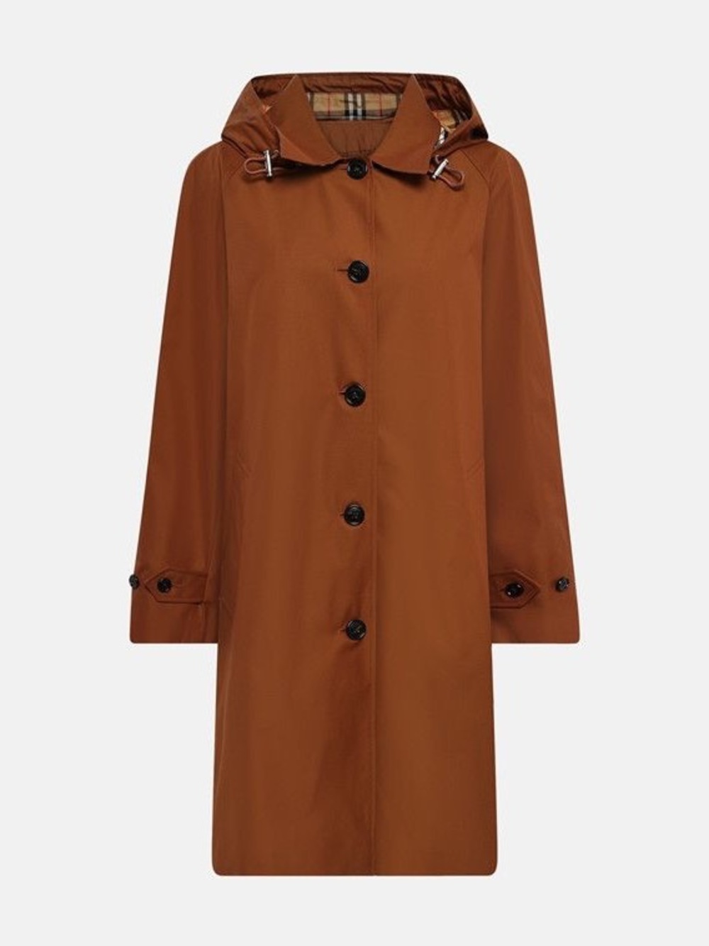 Sale ends 5/1 Burberry Women’s Hooded Single-Breasted Coat with hood New US4